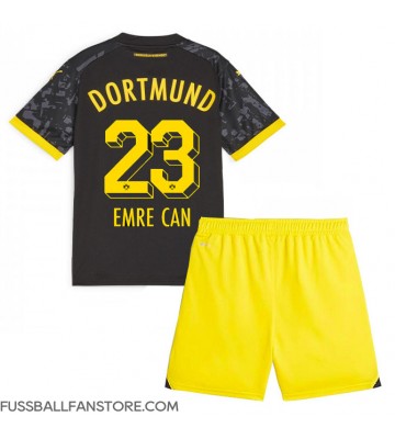 Borussia Dortmund Emre Can #23 Replik Auswärtstrikot Kinder 2023-24 Kurzarm (+ Kurze Hosen)